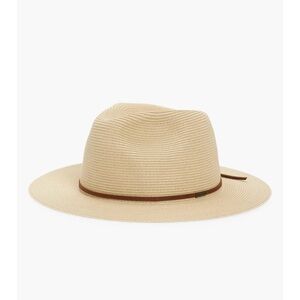 Brixton Tan Fedora Hat with Brown Band